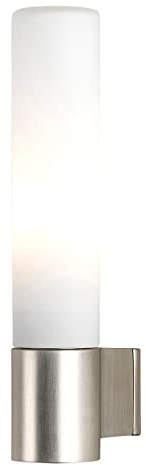 Astro 8035 Bari Wandleuchte für das Badezimmer, 1 Lampe, mattes Nickel, Höhe: 205 mm