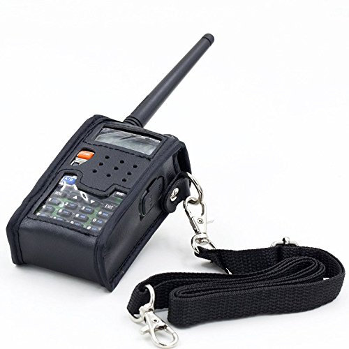 REFURBISHHOUSE Custodia Morbida in Pelle per Walkie Talkie per BAOFENG Radio Portatile Resistente agli UV 5R UV-5R UV-5RA Plus UV-5RE Plus UV-5RB Ronson UV-8R