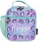 Fringoo Personalised Kids Lunch Bag Thermal Insulated 2 Compartment Cooler Bag with Side Mesh Pocket Nursery School Travel Lunchie (Pastel Unicorns)