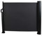 vanvilla Seitenmarkise ausziehbar Sichtschutz Terrasse Sonnenschutz Terrasse Windschutz Terrasse Seiten Markise Boden- oder Wandmontage Balkon Sonnenschutz Schwarz 160x300 cm