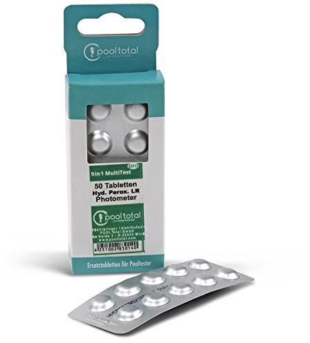 POOL Total 50 Testtabletten für elektronischen Pooltester Wasserstoffperoxid 0-2,9mg/l