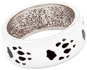 Indianerschmuck Wolfsring Silber Westernschmuck Indianerring Wolfstatzen Navajo Style Silver Fox (57 (18.1))