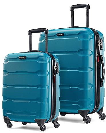 Samsonite Omni PC Hartschalengepäck erweiterbar mit Spinnrollen, Karibikblau (Blau) - 126516-2479