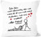 MoonWorks® Kissen-Bezug Ich Bin Nicht eifersüchtig, Aber was meins ist, ist Nun mal meins Geschenk Liebe Valentinstag lustig Mann weiß Unisize