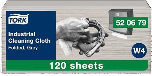 Tork Industrial Cleaning Cloth Grau W4, Flexible and Soft, 120 cloths, 520679