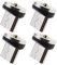 4X Connecteur Magnétique Micro USB Adaptateur Magnétique Micro USB Rotatif Tête d'embouts de Connecteur Magnétique pour Cordon de Câble Charge Magnétique