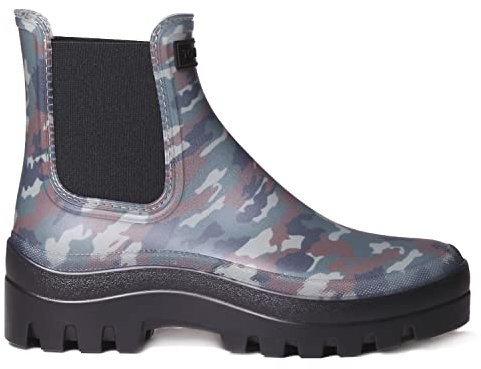 Toni Pons Regenstiefel für Damen - CASSIE - Tarnung, 38 EU