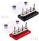 Gloaso Sammelschienen Kupfer Bus Bar 12V-48V DC 300A mit 4x M8 Pfosten Stromverteilungsblock, 300 Amp Busbars Batterie Klemmleisten für Solar Wohnmobil Kfz LKW Anhänger Boot Marine, 2 Pack