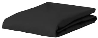ESSENZA Spannbettlaken Minte Anthrazit, 200x200 cm - 100% Baumwollsatin 300TC - Uni