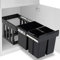 BULANED Cubo de basura de cocina extraíble reciclaje cierre suave 48 L, Cubos De Basura Cocina, Papelera Cocina, Mueble Basura, Reciclaje Basura, Papelera De Basura Cocina,