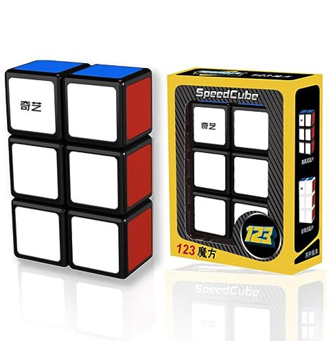 Speed Cube1x2x3, 3D Puzzle Magischer Würfel Klassisch Stickerlos, Magic Cube Ideales Knobelspiel für Erwachsene und Kinder，Einfaches Drehen & Glatt Spiel & Lebendige Farben