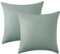 Bedsure Kissenbezug 80x80 2er Set - 100% Baumwolle Kopfkissenbezug 80x80, Kissenbezüge mit Reißverschluss, Oeko-TEX, Kissenhülle - Weich Atmungsaktiv und Langlebig für Bett Sofa, Grasgrün