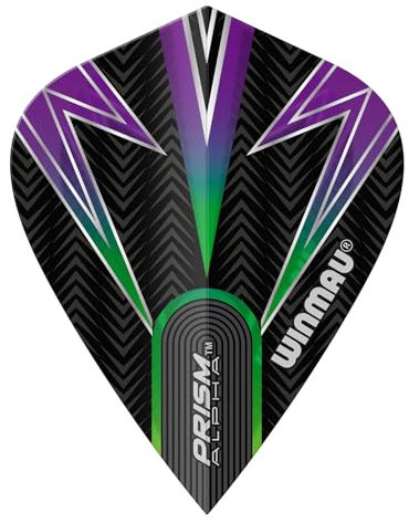 Winmau Prism Alpha Kite Black/Green - Dart Flights