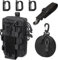 MUCHER Molle Tasche Taktisch Umhängetasche Molle Flaschen Halter Haltbares Multifunktional Gürtel Taschen mit Schultergurt und 3 Haken für Outdoor Wandern Jagdcamping Training (Schwarz)