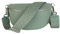 MIRROSI® Bauchtasche Damen, Echtleder, Made in Italy, Umhängetasche, Brusttasche, Crossbody Bag (1 Tasche & 2 Gurte) (Mint (Fischgerät), Große Tasche (28x18x9cm))