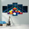 Bilder Snooker Billard Wandbild Ohne Rahmen 150 X 80 Cm Leinwandbild 5 Tlg Kunstdruck Modern Wandbilder Xxl Wanddekoration Design Wandkunst 5 Stücke Leinwand Wohnzimmer Dekoration