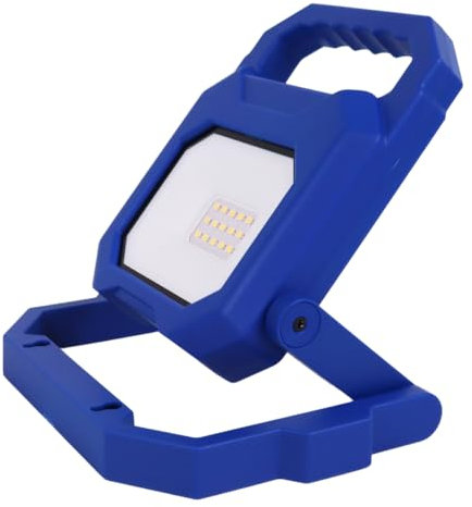 LUXULA faltbarer LED Fluter mit Akku und USB Powerbank Funktion - Magnethalterung - dimmbar - 6W 800lm - 4000K Neutralweiß - IP54 - Baustrahler Arbeitsleuchte Campinglampe