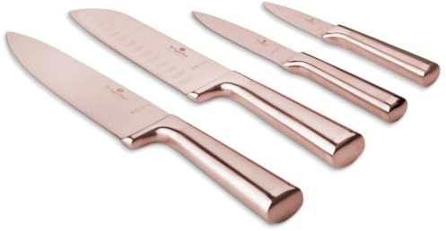 Berlinger Haus Messerset Edelstahl 4 Stück Taupe Collection | Stilvoll, Hochwertig und Elegant