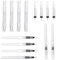 Bofanze 10 Pcs Empty Oil Pen Touch Up Paint Pen Set Large Capacity Touch-Up Paint Pen Transparent Touch up Paint Brushes with 4 needleless syringes Suitable for filling scratches on furniture