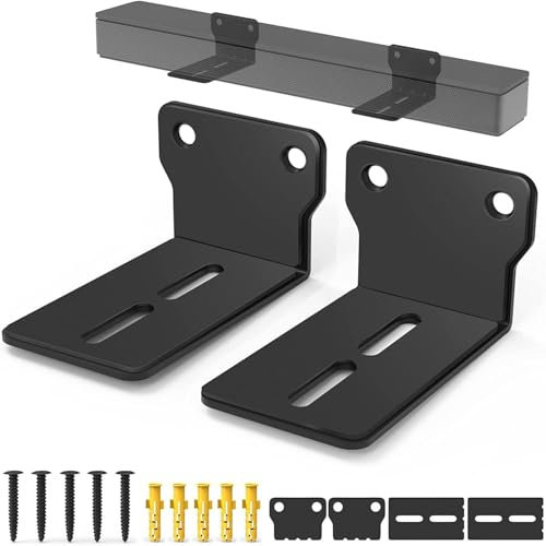 BAAQII Sound Bar Mount Halterung Wandhalterung für Sony, LG, Panasonic, JBL, Lautsprecher Wandhalterung Halterung Ständer Halter Kompatibel mit Samsung, Sharp, Denon, JVC, Yamaha, Canton, Bose