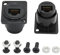 Riertostng Lot de 2 connecteurs RJ45 pour montage de panneau, type D RJ45 Cat6 femelle vers femelle par prise femelle avec vis, adaptateur réseau RJ45 Ethernet