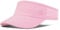 GADIEMKENSD Sonnenhut für Damen und Herren Golfzubehör Sommerstrand-Sonnenvisiere Leicht Atmungsaktiv Verstellbar Lauf-Tennisvisor Sonnenfleck Bequeme Passform für Outdoor-Sportarten Rosa