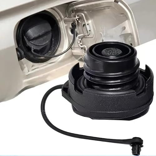 HLGFS Auto Tankdeckel für Audi A6 Avant 2004-2008,ABS Benzin-Dieselabdeckung Auto Treibstoff Deckel Tankverschluss mit Halteband Kraftstofftankdeckel Ersatzteil Auto Zubehör,L