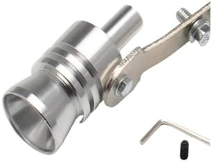 TZIUSFAC Auto-Endschalldämpfer Autoauspuff-Turbo-Sound-Pfeife Für Mercedes Für Benz W211 W203 W204 W210 W124 AMG W202 Auspuffblenden(Silber)