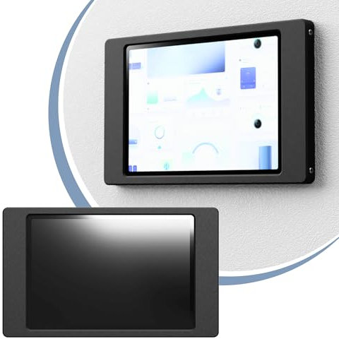 Cleverstation Tablet Wandhalterung für Lenovo Tab M10 3 Gen (10,1 Zoll) - Schraubmontage-Rahmen Wandhalter - Schwarz