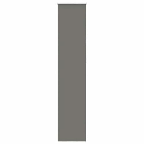 vidaXL Verdunkelungsrollo Grau 40x210 cm Stoffbreite 35,7 cm Polyester, Rollo, Klemmfix, Thermorollo, Verdunklungsrollo, Klemmrollo, Fensterrollo