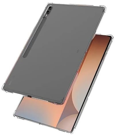 MQVQAUBST Tablet-Hülle, geeignet for Samsung Tab S10 Plus 12,4 Zoll SM-X820/X826B, Airbag-Anti-Drop-TPU-Schale, transparente Silikon-Softcover