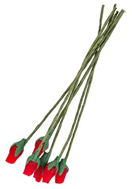 ABOOFAN Mini-rosenknospen 6er-Set Echte Handwerkskunst Schlichtes Und Schickes Design Ideales Für Frauen Verschönern Sie Ihren