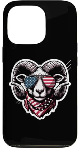 Ram 4. Juli American Independence Day USA Patriotic Hülle für iPhone 13 Pro
