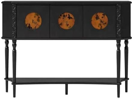 Entry Narrow Console Table with 3 Storage Drawers 47.24 W, 13.78 D, 35.43 H - Solid Wood Entryway Table with Storage Shelf, Farmhouse Furniture for Living Room, Hallway Foyer Living room