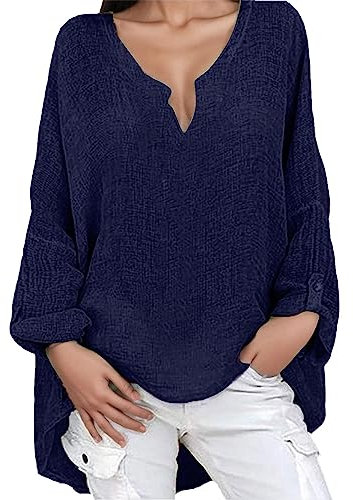 Generisch Sport Oberteil Oberteile Shirts Mit Locker Basic Blusen T-Shirts T Shirt Damen V Farbblock Farbverlaufs Knopf Tshirt T-Shirt Sommer Kurzarm Top Bluse Elegant Oversize Für Tshirts