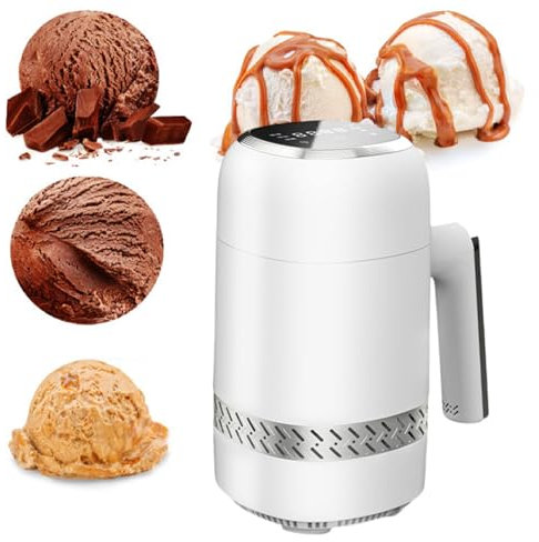 Ice-Cream-Maker-Attachment for Kitchen Aid, 300ml Icecream Bowl Compatible, Ice Cream & Sorbet Gelato Maker, Not Pre Freezing