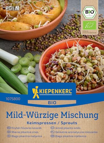Kiepenkerl BIO Keimsprossen-Saat Mild-würzige Mischung 1075800, Saatgut | Für Keimsprossen und Kräutersamen