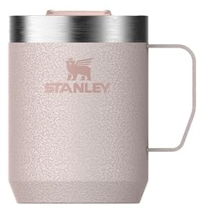 STANLEY 1913 Classic Legendary Camp Mug 0.23L - Rose Quartz | Hält 1 Std. heiß - 2 Std. kalt - Spülmaschinenfest - Edelstahl - BPA-frei
