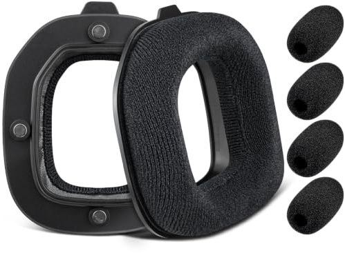 SOULWIT Velours Ohrpolster für Astro A40 TR-Headset – Schwarz