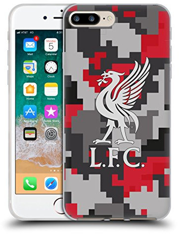 Head Case Designs Officially Licensed Liverpool Football Club Club Colours Digital Camouflage Gel Case [Military Grade Protection] Compatible With Apple iPhone 7 Plus/iPhone 8 Plus