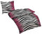 daspasstgut 2 Teilig BETTWÄSCHE Set Microfaser 155x220 Kopfkissen 80x80 TOP Qualität Schwarz Weiß Pink Zebra