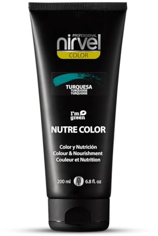 Nirvel Mascarilla Profesional Nutre Color Fluor Turquesa 200 ml