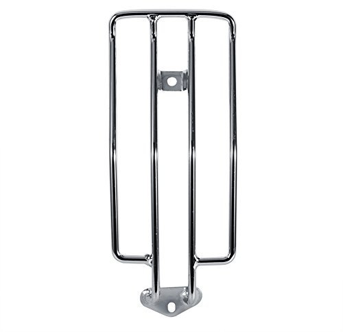 Qiilu 2 Couleur Moto Siège Arrière Porte-Bagages Support Étagère(Argent)