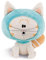 Nici 44241 Kuscheltier Katze Hoodie 28cm sitzend, weiß, aus der beliebten Serie Pat der Hund