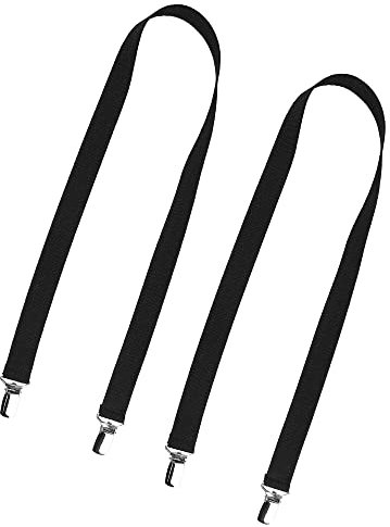 MAGARROW Kids Mitten Clips Elastische Handschuhe Keeper Clip Riemen für Jungen Mädchen (Schwarz (2 Stücke))