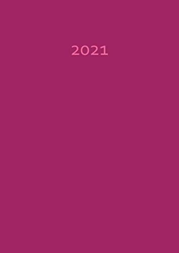 2021: dicker TageBuch Kalender - HIMBEERE (pink) - gebundene Ausgabe - Business-Planer - Endlich genug Platz für dein Leben! 1 Tag = 1 A4 Seite