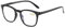 Geeyu Unisex Lesebrille, Lesebrille for Frauen, Anti Augenermüdung, Computerbrille, Anti Blaues Licht, Clear Frame, Bewegliche Brillen (Color : Bright Black, Size : 2.5)