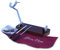 BRICOMIRAS JAMONERO Modelo Plegable Color Nogal, Regalo Pinza Arcos Acero Inoxidable + Cuchillo + CHAIRA + CUBREJAMÓN Y PAÑO, Soporte JAMONERO Ideal Uso DOMÉSTICO Y Profesional (Cubrejamón Burdeos)