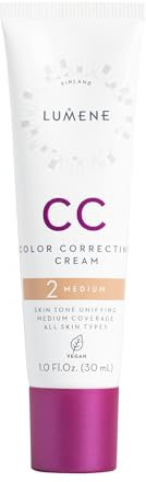 LUMENE CC Cream Color Correcting Creme mit SPF 20 & Mittlerer Deckkraft Für alle Hauttypen, Vegan 30 ml Medium
