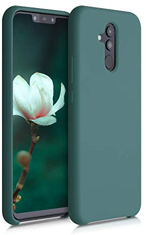 kwmobile Hülle kompatibel mit Huawei Mate 20 Lite Hülle - Silikon Handy Case - Handyhülle weiche Oberfläche - kabelloses Laden - Blaugrün